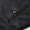 men basic pu padding jacket wholesale detachable hood varsity pu leather jacket