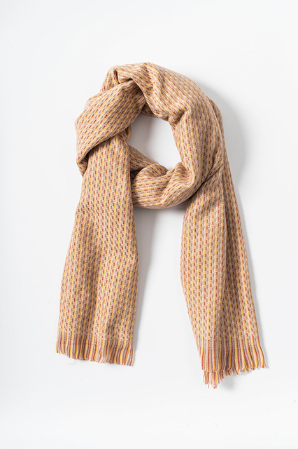 Korean Fashion Thickened Imitation Cashmere Color Lattice Scarf with Tassel 101-4