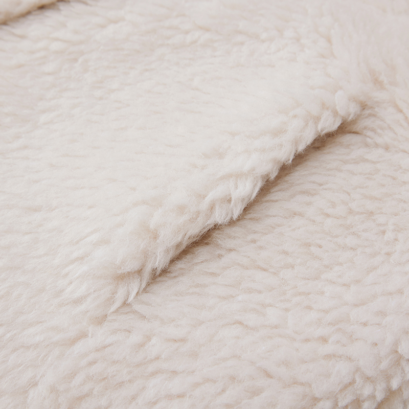 custom women wool blended jacket lapel long fur coat