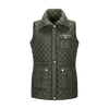 custom women gilets jacket lightweight packable diamong quilted pockets turn down collar vest coat