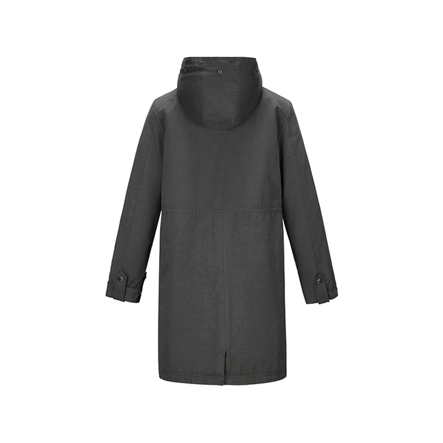 Women Thicken Fleece Lined in hood long coat zippers Winter padding Coat Hooded parka