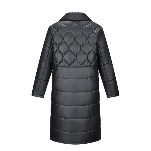 women long coat nylon down lightweight waterproof onion puffer quilted coat