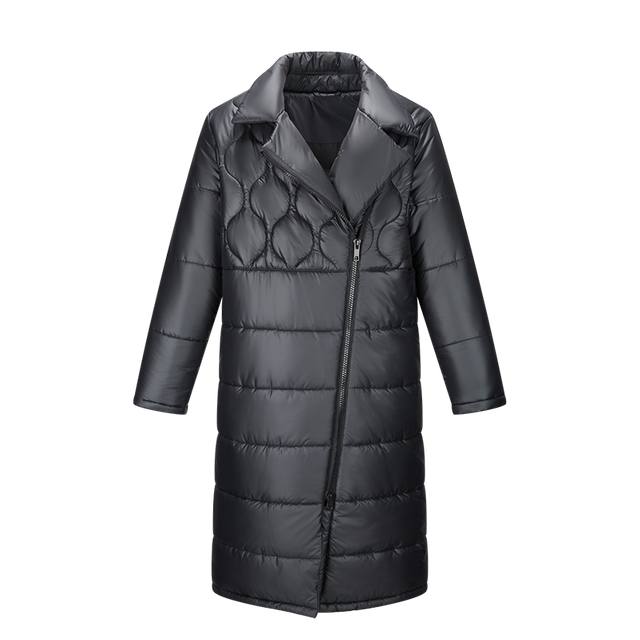 women long coat nylon down lightweight waterproof onion puffer quilted coat