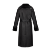 women x-long coat with belt wholesale overcoat shearling suede duffle coat