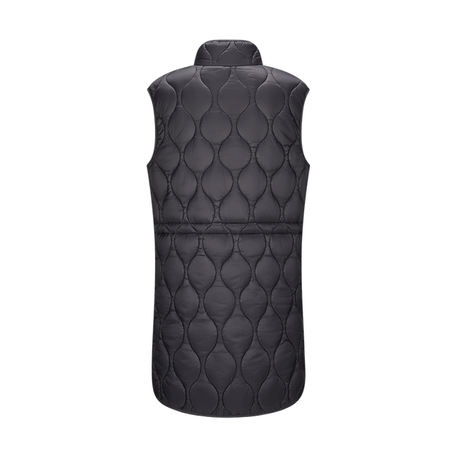 women custom packable lightweight gilets waterproof stand collar long onion quilted vest